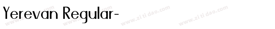 Yerevan Regular字体转换